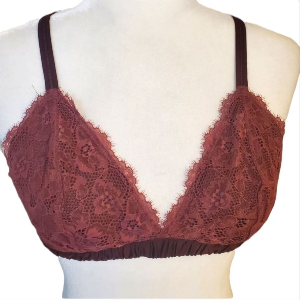 Lace Bralette in Dusty Rose - Women Intimates